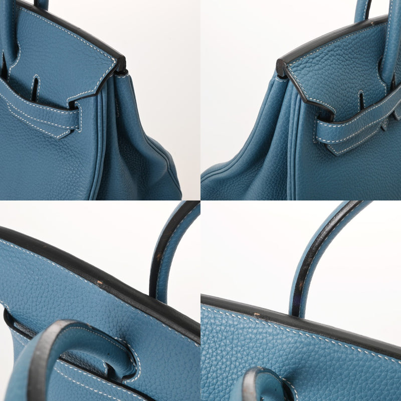 HERMES エルメス バーキン 35 ブルージーン □I刻印(2005年頃) ユニセックス トゴ ハンドバッグ ABランク 中古 銀蔵