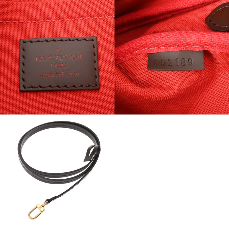 LOUIS VUITTON ルイヴィトン ダミエ フェイボリット MM 2WAY ブラウン N41129 レディース ダミエキャンバス ショルダーバッグ Aランク 中古 銀蔵