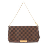 LOUIS VUITTON ルイヴィトン ダミエ フェイボリット MM 2WAY ブラウン N41129 レディース ダミエキャンバス ショルダーバッグ Aランク 中古 銀蔵