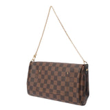 LOUIS VUITTON ルイヴィトン ダミエ フェイボリット MM 2WAY ブラウン N41129 レディース ダミエキャンバス ショルダーバッグ Aランク 中古 銀蔵