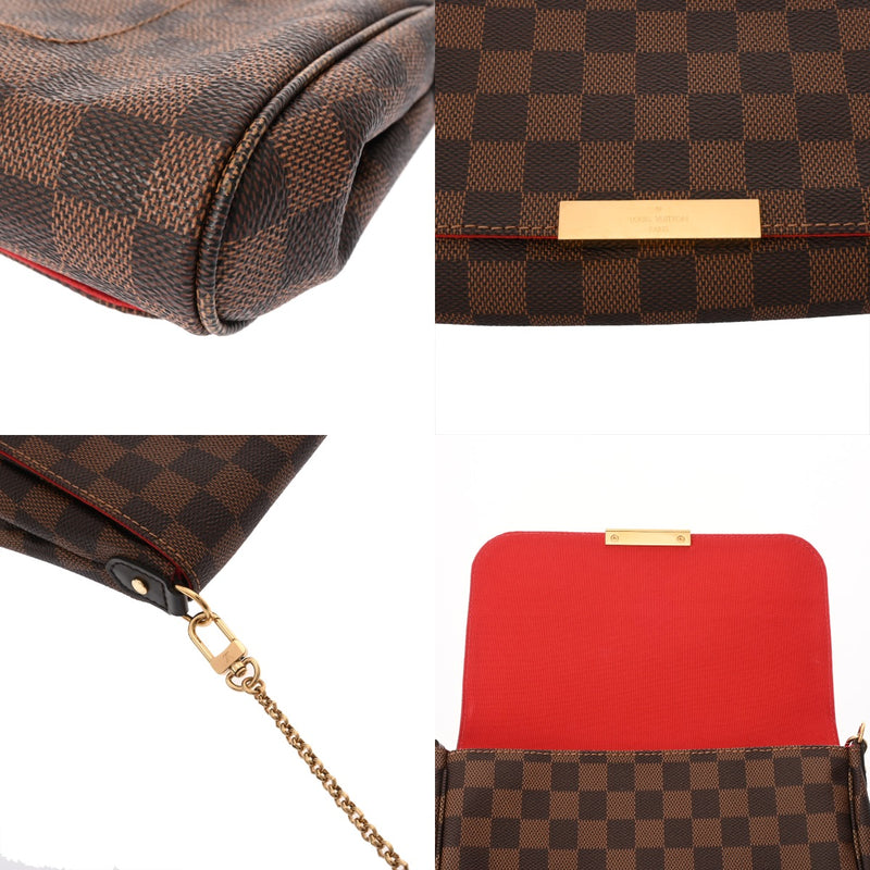 LOUIS VUITTON ルイヴィトン ダミエ フェイボリット MM 2WAY ブラウン N41129 レディース ダミエキャンバス ショルダーバッグ Aランク 中古 銀蔵