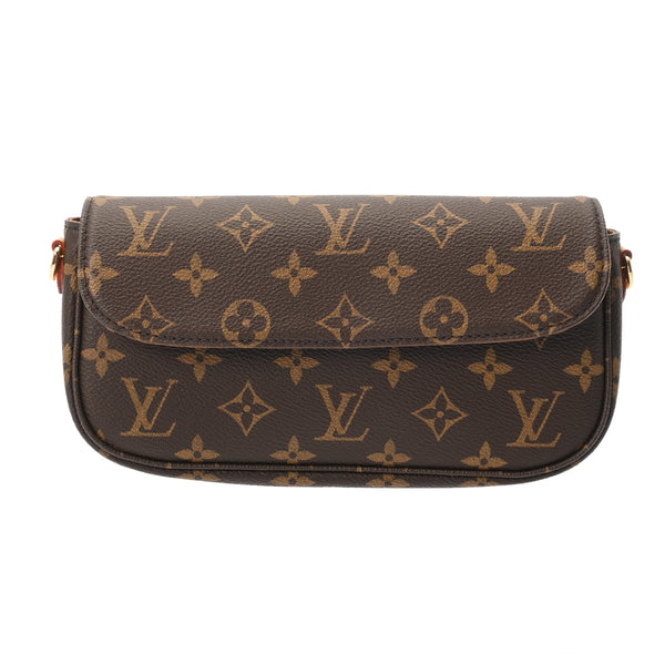 LOUIS VUITTON ルイヴィトン モノグラム ウォレットオンチェーンアイビー ブラウン M81911 レディース モノグラムキャンバス ショルダーバッグ 新同 中古 銀蔵