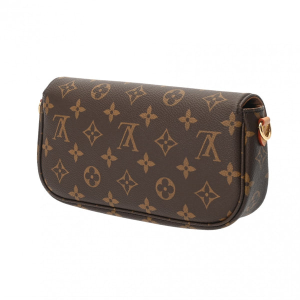 LOUIS VUITTON ルイヴィトン モノグラム ウォレットオンチェーンアイビー ブラウン M81911 レディース モノグラムキャンバス ショルダーバッグ 新同 中古 銀蔵