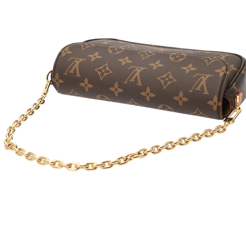 LOUIS VUITTON ルイヴィトン モノグラム ウォレットオンチェーンアイビー ブラウン M81911 レディース モノグラムキャンバス ショルダーバッグ 新同 中古 銀蔵