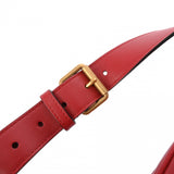 GUCCI グッチ GGマーモント ベルトバッグ レッド 476434 レディース レザー ボディバッグ ABランク 中古 銀蔵