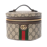 GUCCI グッチ コスメティックケース ベージュ 627463 レディース GGスプリームキャンバス レザー バニティバッグ Aランク 中古 銀蔵