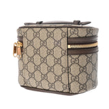 GUCCI グッチ コスメティックケース ベージュ 627463 レディース GGスプリームキャンバス レザー バニティバッグ Aランク 中古 銀蔵