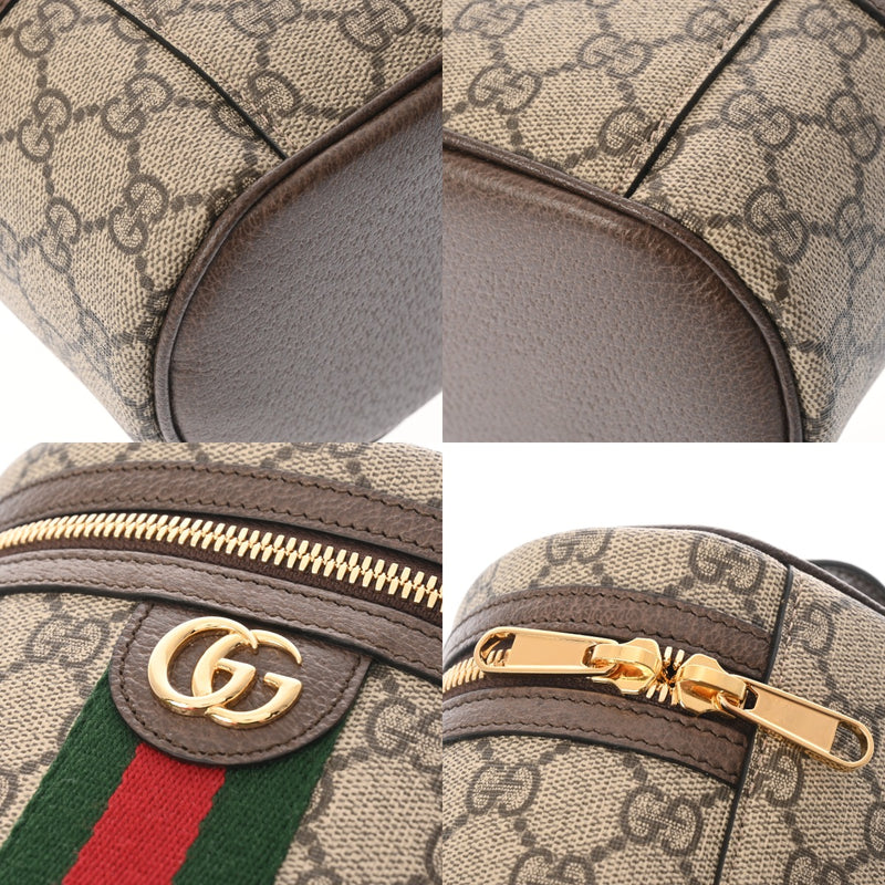 GUCCIグッチ バニティバッグ キャンバスレザー GUCCI - グッチ
