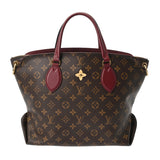LOUIS VUITTON ルイヴィトン モノグラム フラワージップ ド トート MM 2WAY ボルドー M44348 レディース モノグラムキャンバス ハンドバッグ Bランク 中古 銀蔵
