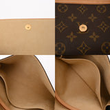 LOUIS VUITTON ルイヴィトン モノグラム ポシェットツイン GM ブラウン M51852 レディース モノグラムキャンバス ショルダーバッグ ABランク 中古 銀蔵