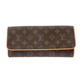 LOUIS VUITTON ルイヴィトン モノグラム ポシェットツイン GM ブラウン M51852 レディース モノグラムキャンバス ショルダーバッグ ABランク 中古 銀蔵