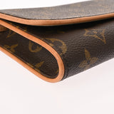 LOUIS VUITTON ルイヴィトン モノグラム ポシェットツイン GM ブラウン M51852 レディース モノグラムキャンバス ショルダーバッグ ABランク 中古 銀蔵