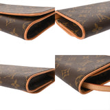 LOUIS VUITTON ルイヴィトン モノグラム ポシェットツイン GM ブラウン M51852 レディース モノグラムキャンバス ショルダーバッグ ABランク 中古 銀蔵