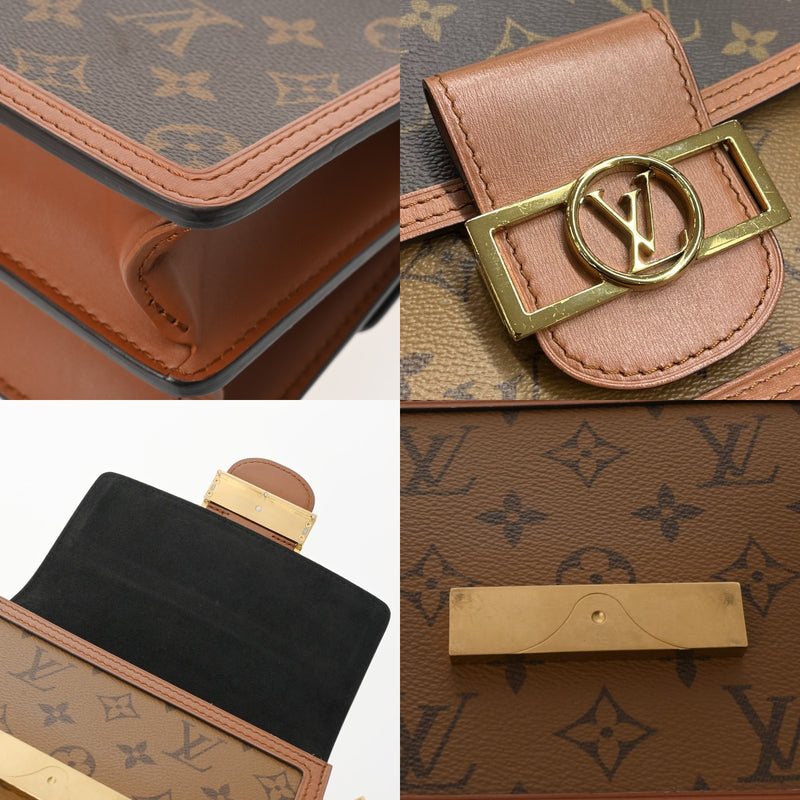 LOUIS VUITTON ルイヴィトン モノグラムリバース ドーフィーヌ MINI 新型 ブラウン M45959 レディース モノグラムキャンバス ショルダーバッグ Aランク 中古 銀蔵