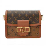 LOUIS VUITTON ルイヴィトン モノグラムリバース ドーフィーヌ MINI 新型 ブラウン M45959 レディース モノグラムキャンバス ショルダーバッグ Aランク 中古 銀蔵