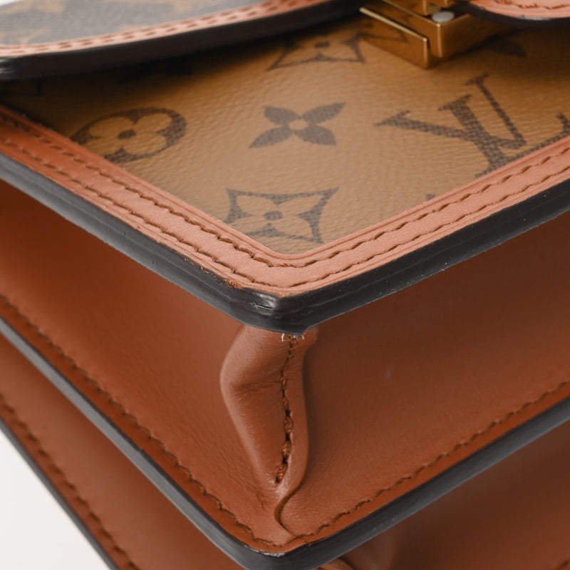 LOUIS VUITTON ルイヴィトン モノグラムリバース ドーフィーヌ MINI 新型 ブラウン M45959 レディース モノグラムキャンバス ショルダーバッグ Aランク 中古 銀蔵
