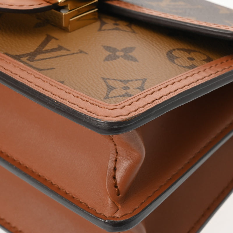 LOUIS VUITTON ルイヴィトン モノグラムリバース ドーフィーヌ MINI 新型 ブラウン M45959 レディース モノグラムキャンバス ショルダーバッグ Aランク 中古 銀蔵