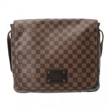 LOUIS VUITTON ルイヴィトン ダミエ ブルックリン MM ブラウン N51211 ユニセックス ダミエキャンバス ショルダーバッグ Bランク 中古 銀蔵