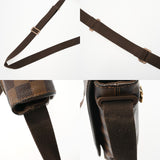 LOUIS VUITTON ルイヴィトン ダミエ ブルックリン MM ブラウン N51211 ユニセックス ダミエキャンバス ショルダーバッグ Bランク 中古 銀蔵