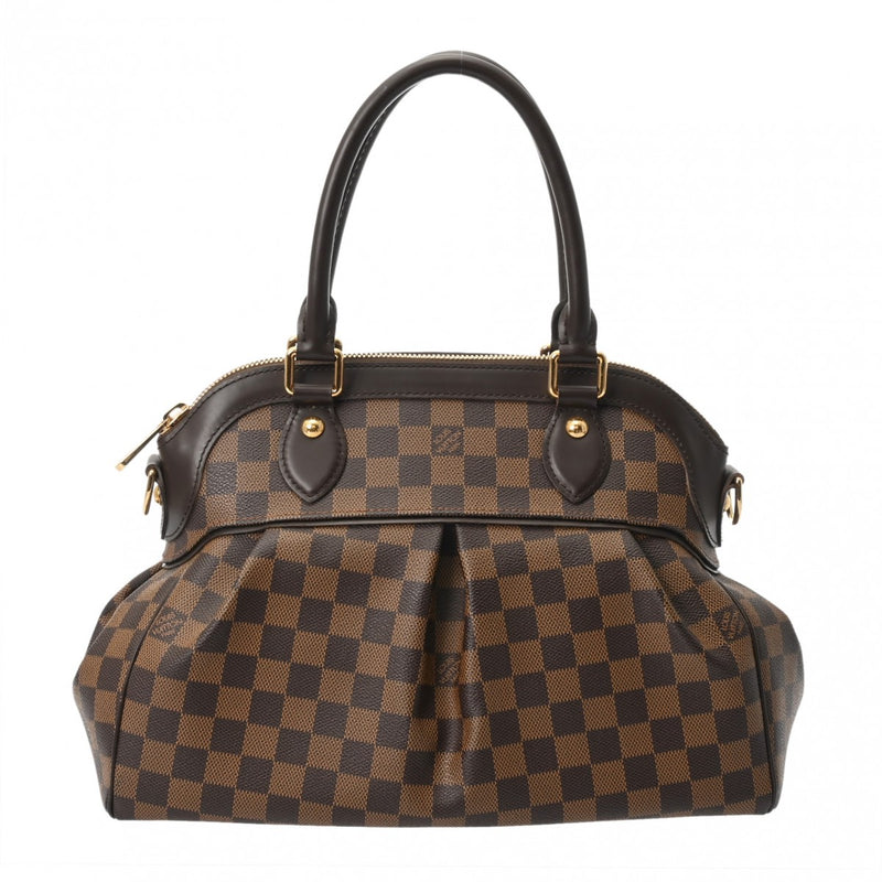 LOUIS VUITTON ルイヴィトン ダミエ トレヴィ PM ブラウン N51997 ボーイズ ダミエキャンバス ハンドバッグ Aランク 中古 銀蔵