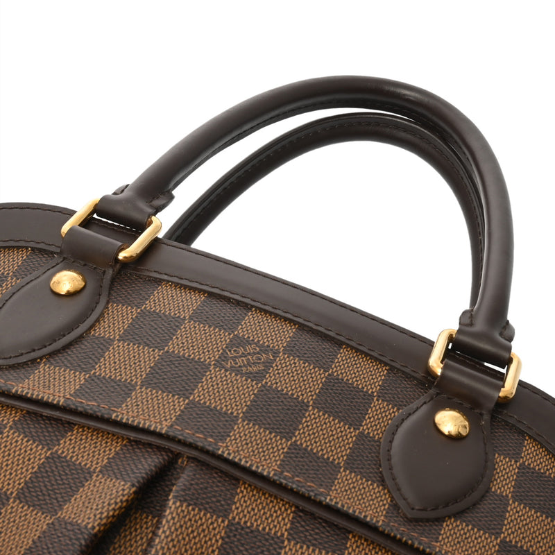 LOUIS VUITTON ルイヴィトン ダミエ トレヴィ PM ブラウン N51997 ボーイズ ダミエキャンバス ハンドバッグ Aランク 中古 銀蔵