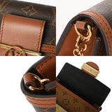 LOUIS VUITTON ルイヴィトン モノグラムリバース ポルトフォイユドーフィーヌ ブラウン M68746 レディース モノグラムキャンバス ショルダーバッグ Aランク 中古 銀蔵