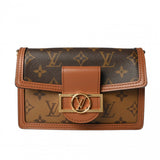 LOUIS VUITTON ルイヴィトン モノグラムリバース ポルトフォイユドーフィーヌ ブラウン M68746 レディース モノグラムキャンバス ショルダーバッグ Aランク 中古 銀蔵