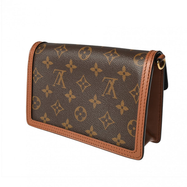 LOUIS VUITTON ルイヴィトン モノグラムリバース ポルトフォイユドーフィーヌ ブラウン M68746 レディース モノグラムキャンバス ショルダーバッグ Aランク 中古 銀蔵