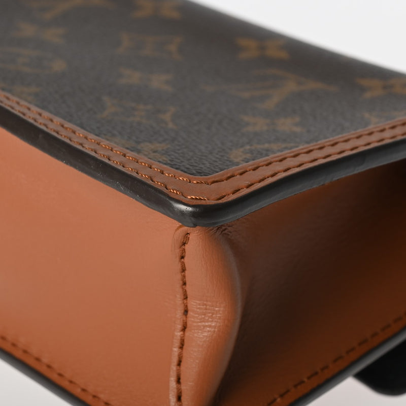 LOUIS VUITTON ルイヴィトン モノグラムリバース ポルトフォイユドーフィーヌ ブラウン M68746 レディース モノグラムキャンバス ショルダーバッグ Aランク 中古 銀蔵