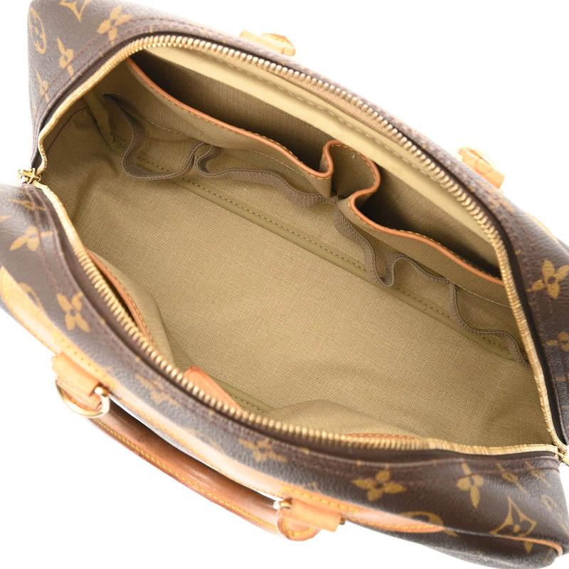 LOUIS VUITTON ルイヴィトン モノグラム ドーヴィル ブラウン M47270 レディース モノグラムキャンバス ハンドバッグ Bランク 中古 銀蔵