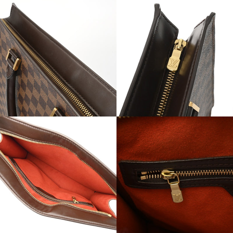 LOUIS VUITTON ルイヴィトン ダミエ ヴェニス PM トートバッグ ブラウン N51145 ユニセックス ダミエキャンバス ハンドバッグ Bランク 中古 銀蔵