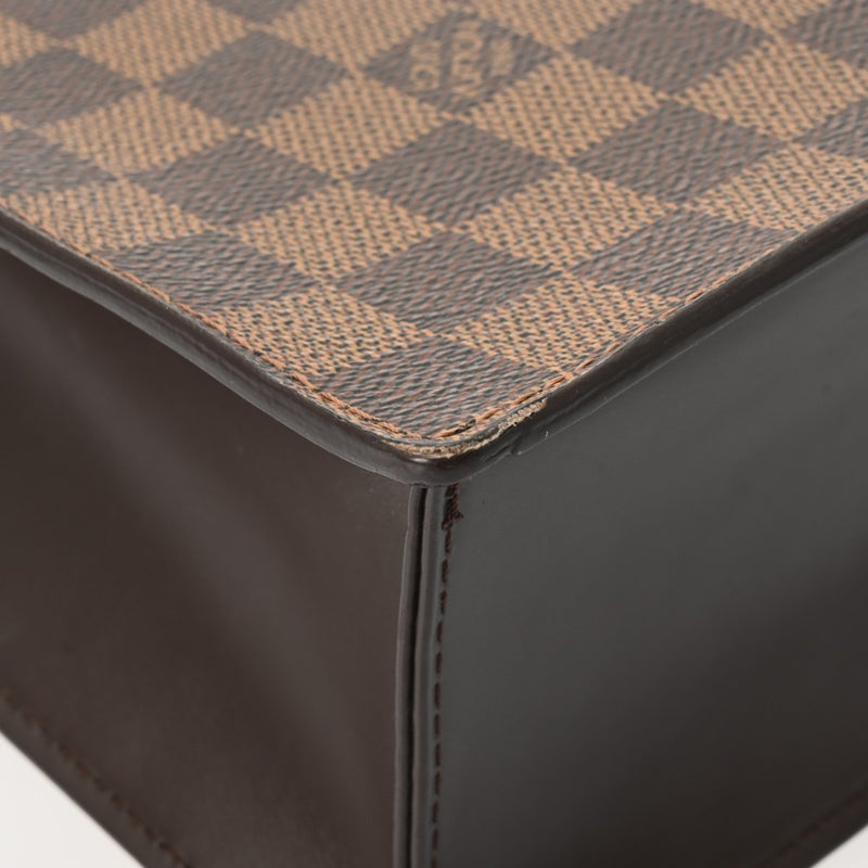 LOUIS VUITTON ルイヴィトン ダミエ ヴェニス PM トートバッグ ブラウン N51145 ユニセックス ダミエキャンバス ハンドバッグ Bランク 中古 銀蔵