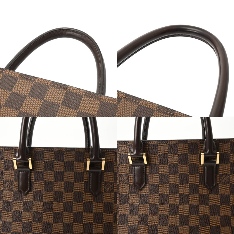 LOUIS VUITTON ルイヴィトン ダミエ ヴェニス PM トートバッグ ブラウン N51145 ユニセックス ダミエキャンバス ハンドバッグ Bランク 中古 銀蔵