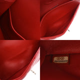 CHANEL シャネル マトラッセ チェーンショルダー 25cm Wフラップ Vステッチ レッド A01112 レディース キャビアスキン ショルダーバッグ Aランク 中古 銀蔵