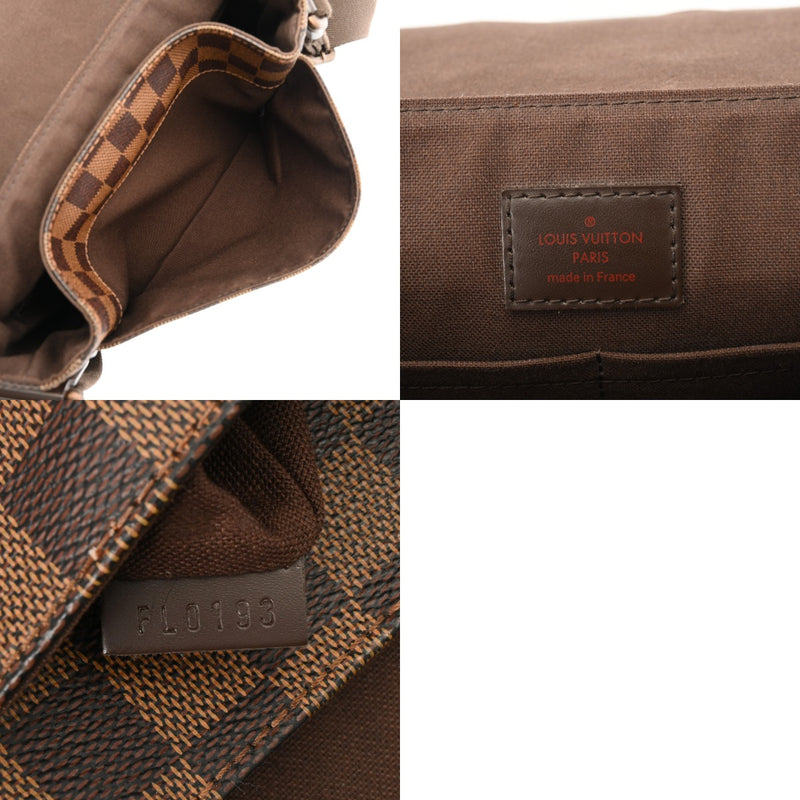 LOUIS VUITTON ルイヴィトン ダミエ ディストリクト PM ブラウン N41213 レディース ダミエキャンバス ショルダーバッグ Bランク 中古 銀蔵