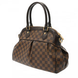 LOUIS VUITTON ルイヴィトン ダミエ トレヴィ PM ブラウン N51997 ボーイズ ダミエキャンバス ハンドバッグ ABランク 中古 銀蔵