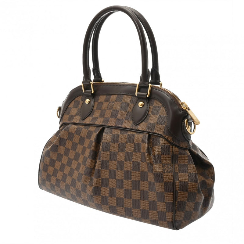 LOUIS VUITTON ルイヴィトン ダミエ トレヴィ PM ブラウン N51997 ボーイズ ダミエキャンバス ハンドバッグ ABランク 中古 銀蔵