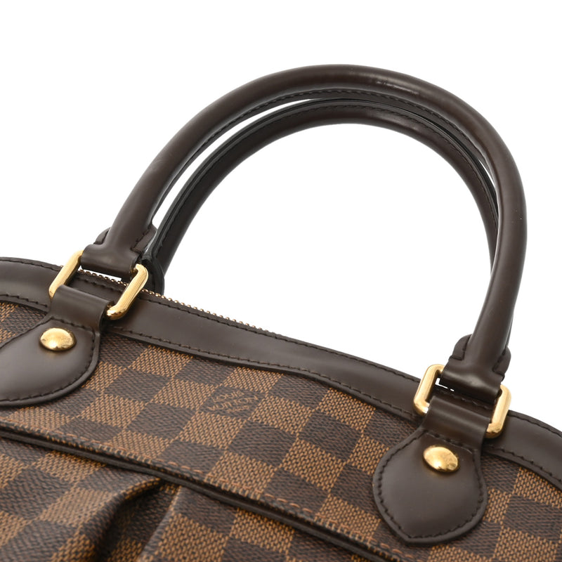 LOUIS VUITTON ルイヴィトン ダミエ トレヴィ PM ブラウン N51997 ボーイズ ダミエキャンバス ハンドバッグ ABランク 中古 銀蔵