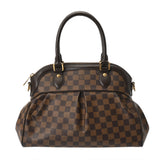 LOUIS VUITTON ルイヴィトン ダミエ トレヴィ PM ブラウン N51997 レディース ダミエキャンバス ハンドバッグ ABランク 中古 銀蔵