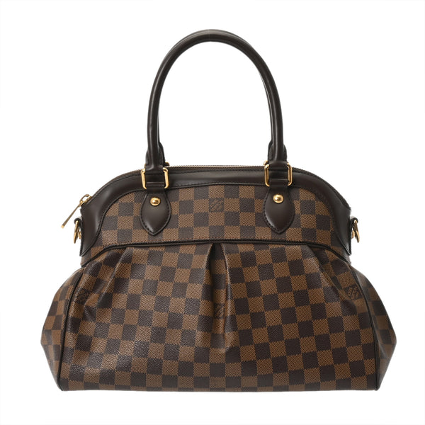 LOUIS VUITTON ルイヴィトン ダミエ トレヴィ PM ブラウン N51997 レディース ダミエキャンバス ハンドバッグ ABランク 中古 銀蔵