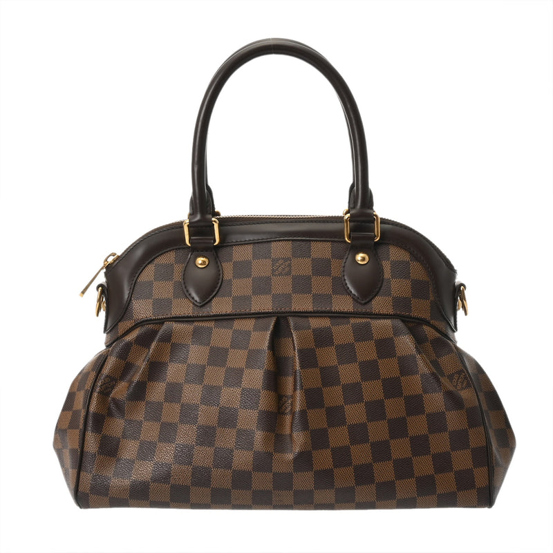 LOUIS VUITTON ルイヴィトン ダミエ トレヴィ PM ブラウン N51997 レディース ダミエキャンバス ハンドバッグ ABランク 中古 銀蔵
