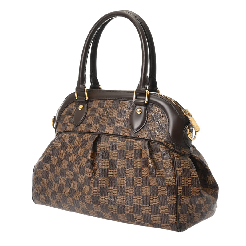 LOUIS VUITTON ルイヴィトン ダミエ トレヴィ PM ブラウン N51997 レディース ダミエキャンバス ハンドバッグ ABランク 中古 銀蔵