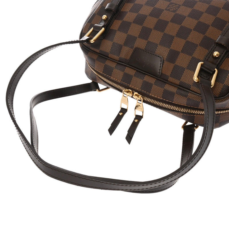 LOUIS VUITTON ルイヴィトン ダミエ リヴィントン PM ブラウン N41157 レディース ダミエキャンバス ハンドバッグ ABランク 中古 銀蔵