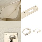 HERMES エルメス ケリー 28 内縫い 2WAY ホワイト □L刻印(2008年頃) レディース トリヨンクレマンス ハンドバッグ Bランク 中古 銀蔵