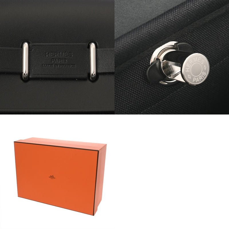 HERMES エルメス エールバッグ ジップ 20 ミニ 2WAY ブラック K刻印(20025年頃) レディース トワルアッシュ ヴァッシュハンター ハンドバッグ 未使用 銀蔵