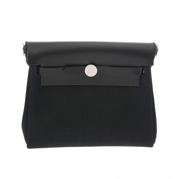 HERMES エルメス エールバッグ ジップ 20 ミニ 2WAY ブラック K刻印