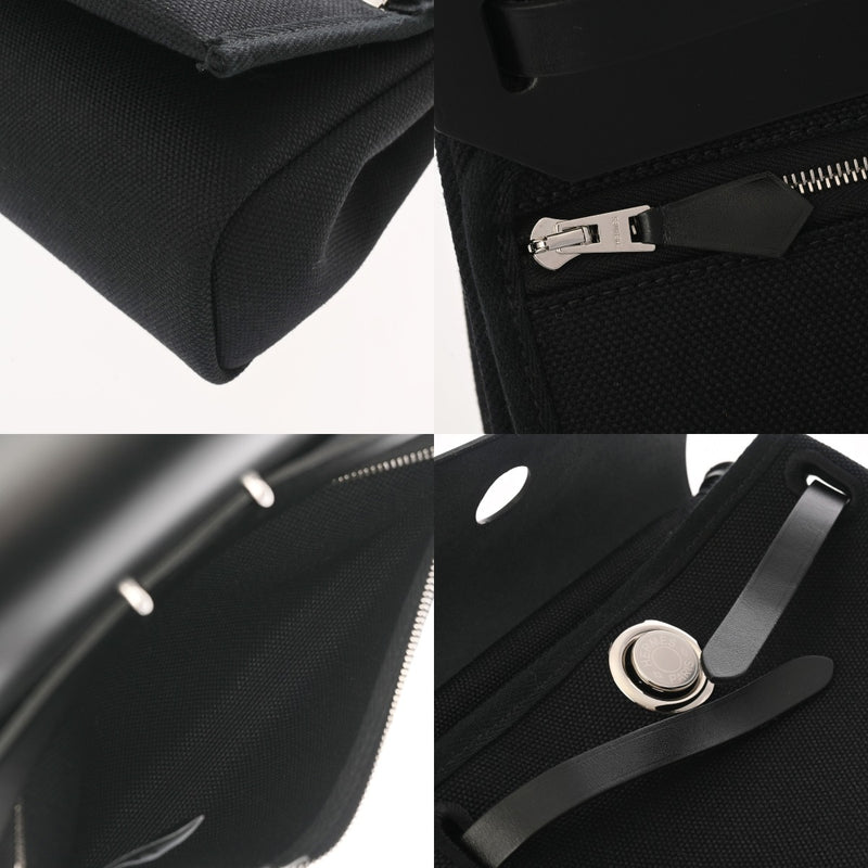 HERMES エルメス エールバッグ ジップ 20 ミニ 2WAY ブラック K刻印(20025年頃) レディース トワルアッシュ ヴァッシュハンター ハンドバッグ 未使用 銀蔵