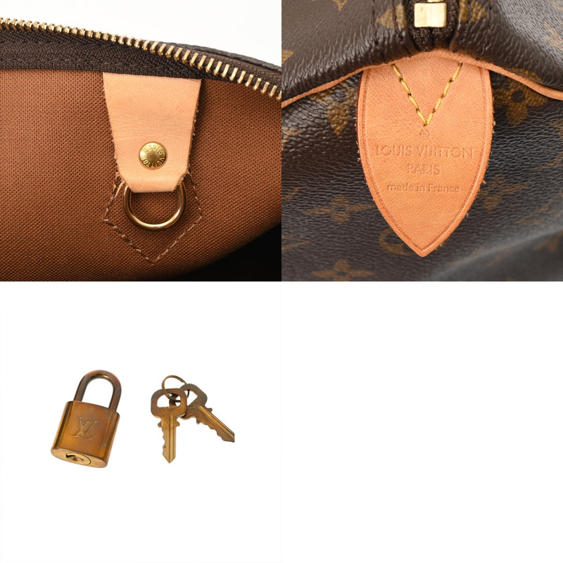 LOUIS VUITTON ルイヴィトン モノグラム スピーディ 30 新型 ブラウン M41108 レディース モノグラムキャンバス ハンドバッグ ABランク 中古 銀蔵