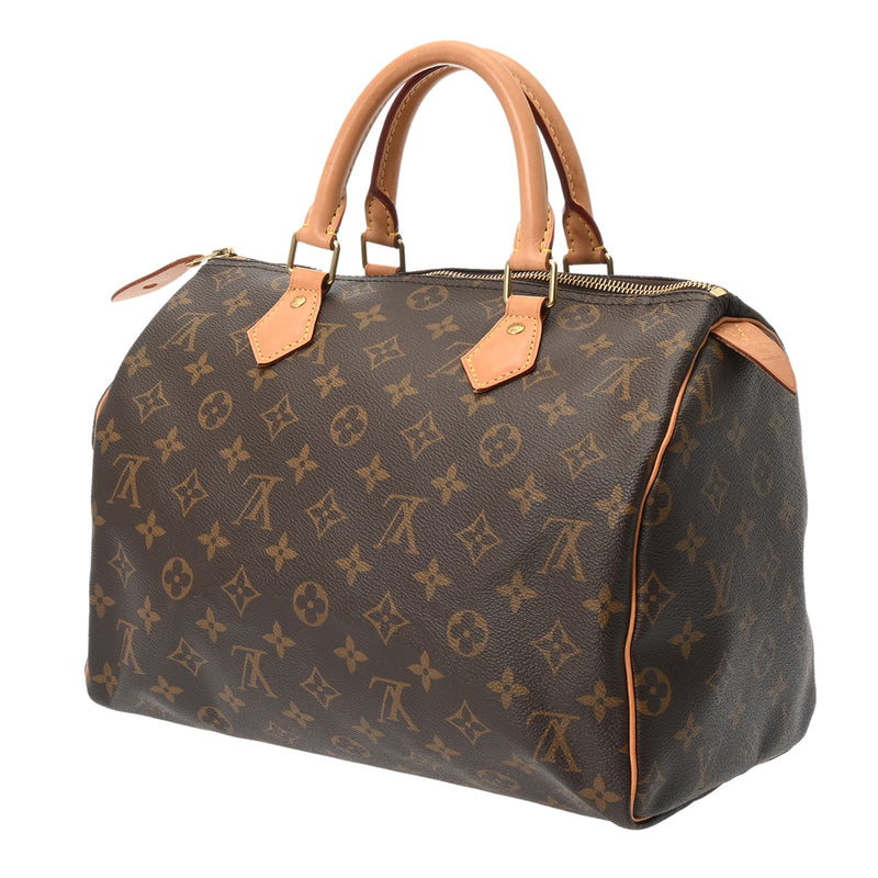 LOUIS VUITTON ルイヴィトン モノグラム スピーディ 30 新型 ブラウン M41108 レディース モノグラムキャンバス ハンドバッグ ABランク 中古 銀蔵