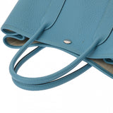 HERMES エルメス ガーデンパーティ TPM ブルーノール D刻印(2019年頃) レディース カントリー ハンドバッグ Bランク 中古 銀蔵